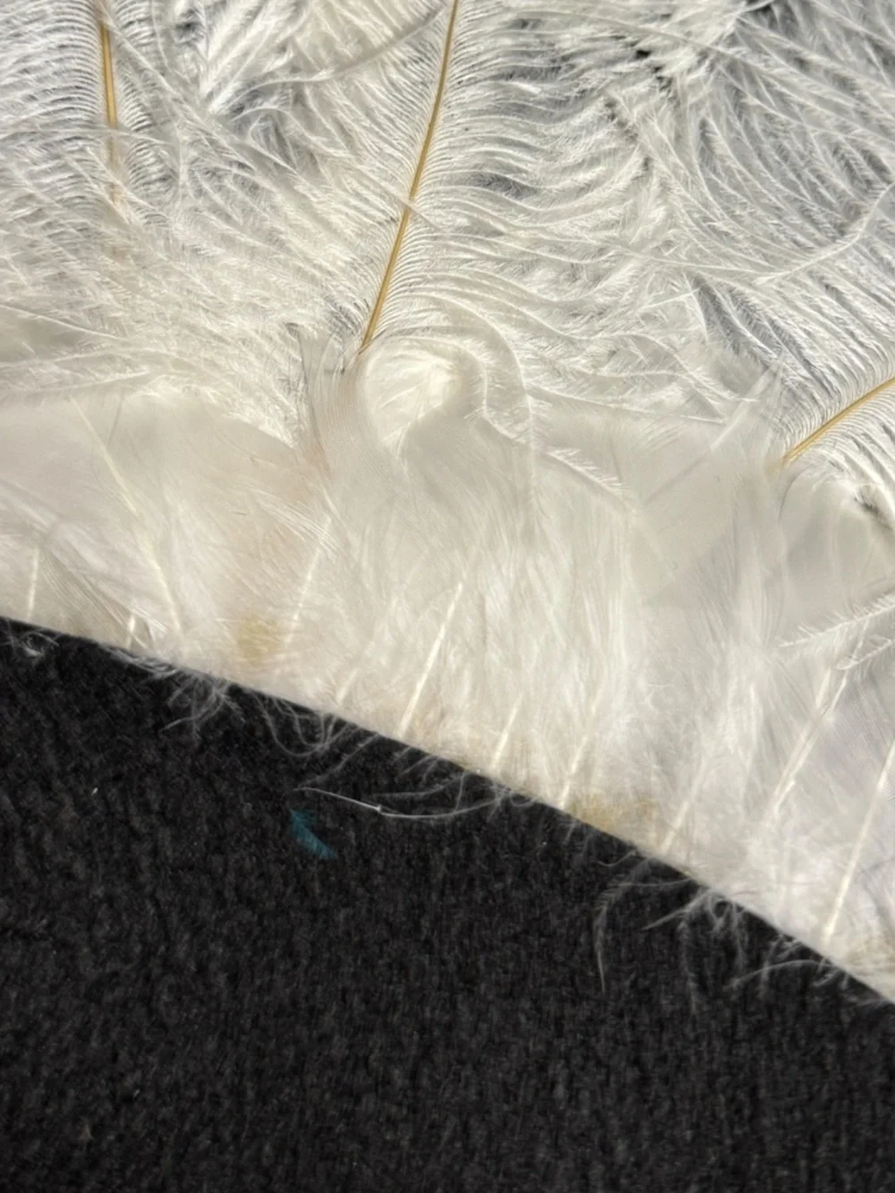 White Feather Carnival Headpiece, Mardi Gras Showgirl Headdress